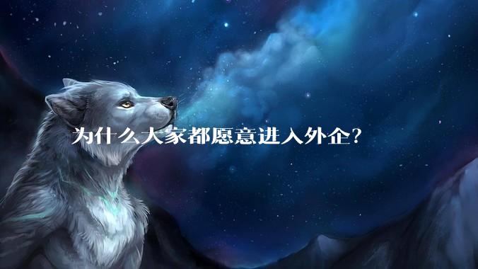 为什么大家都愿意进入外企？