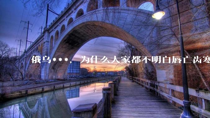 俄乌***，为什么大家都不明白唇亡齿寒的道理？